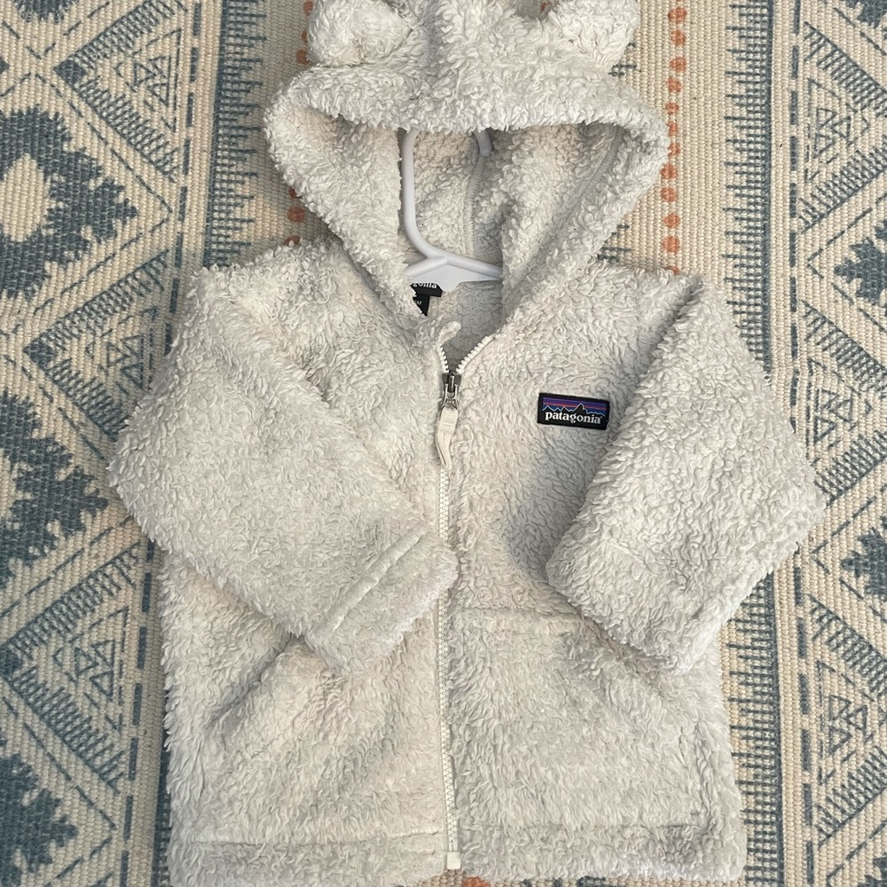 Baby Patagonia fleece jacket.